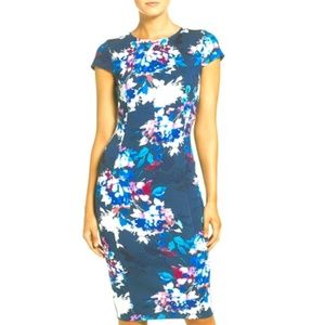 Felicity & Coco Floral Ponte Sheath Dress